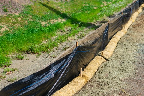 Straw Wattle Installation in Myrtle Beach