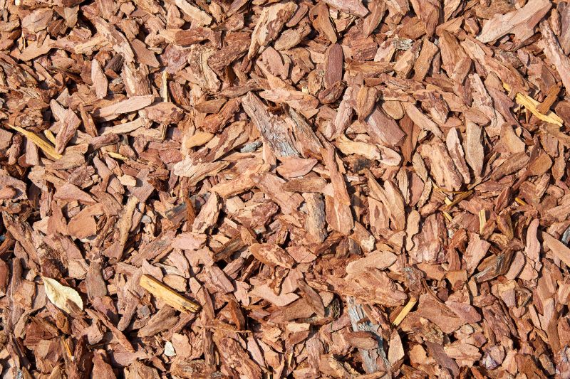 Pine Bark Mulch Installation